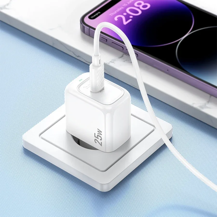Сетевое зар./устр. Hoco CS53A Surplus 25W 3A PD USB Type-C универсальное белый 31488 - фото 7
