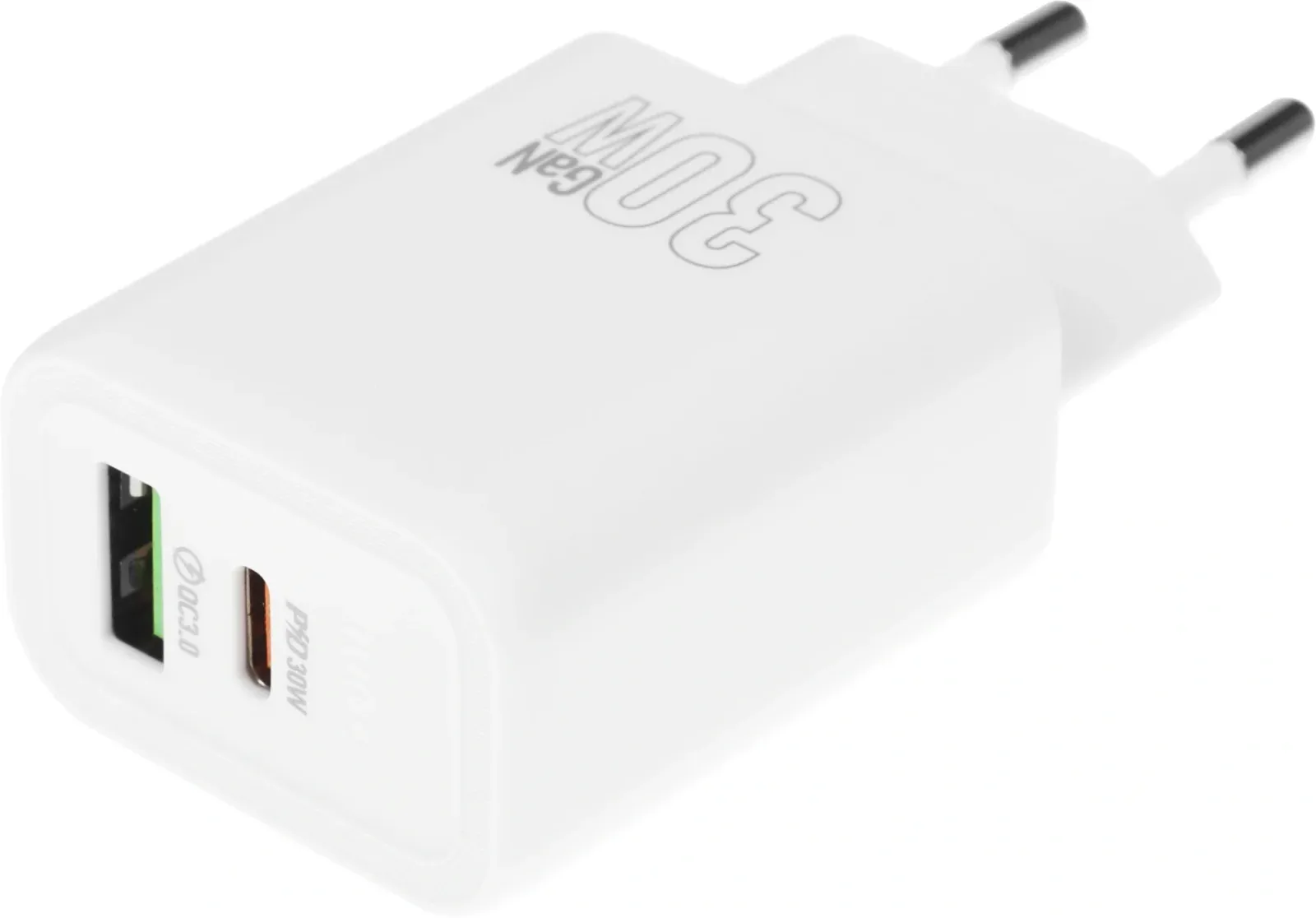 Сетевое зар./устр. Hoco N63 Gentle 30W 3A PD+QC USB Type-C универсальное белый - фото 3