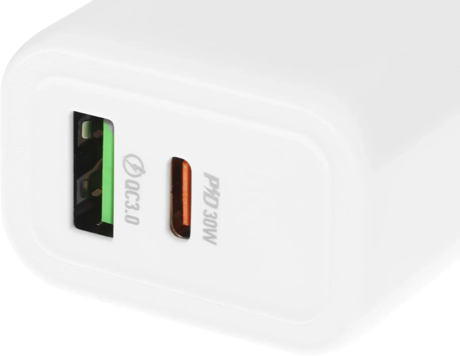 Сетевое зар./устр. Hoco N63 Gentle 30W 3A PD+QC USB Type-C универсальное белый - фото 4
