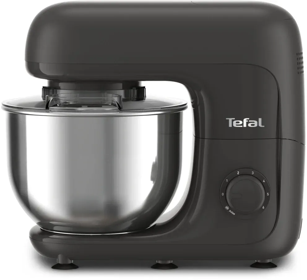 Кухонная машина Tefal Bake Essential QB161H38 планетар.вращ. 800Вт черный/серебристый - фото 1