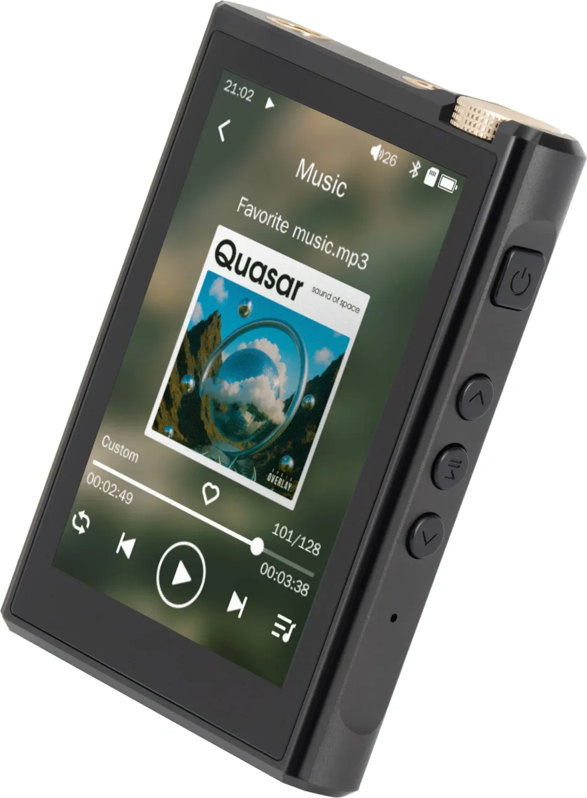 Плеер Hi-Fi Flash Digma Pro XT7 черный/золотистый/3.5/microSD/microSDHC - фото 2