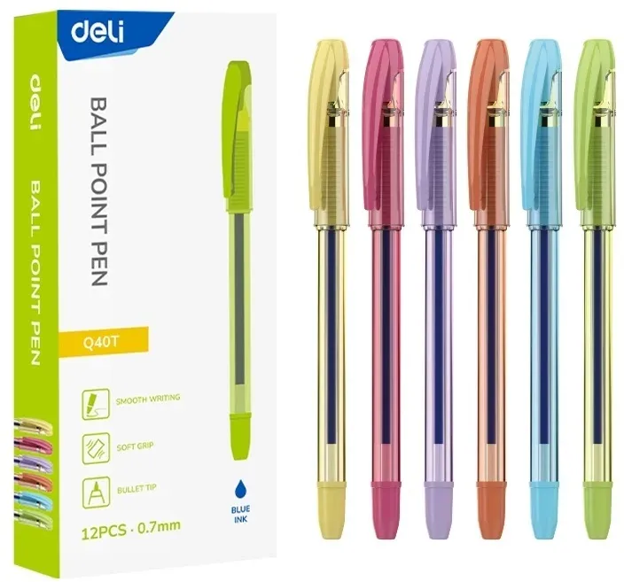 Шариковые ручки DELI EQ40T - фото 1