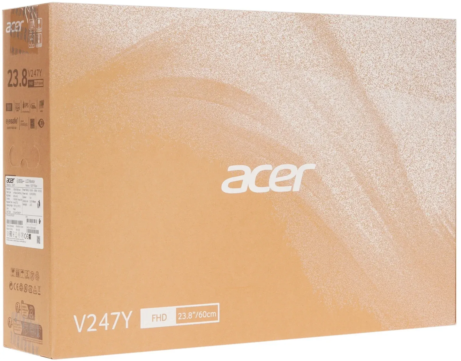 Монитор Acer 23.8 Vero V247YEbip черный IPS LED 4ms 16:9 HDMI 250cd 178гр/178гр 1920x1080 100Hz FreeSync VGA DP FHD 4.3кг - фото 8