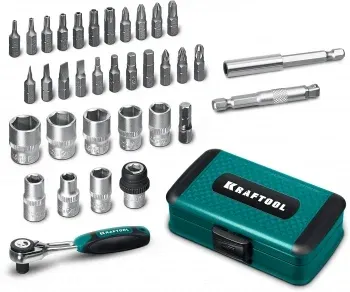 Набор инструментов Kraftool X-Drive 35 35 предметов жесткий кейс - фото 2