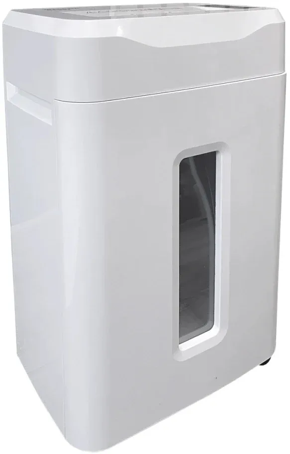 Шредер Office Kit S215N 3,9x38 белый секр.P-4 фрагменты 22лист. 35лтр. скрепки скобы пл.карты CD - фото 3