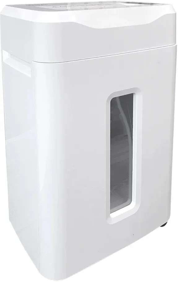 Шредер Office Kit S243N 3,9х38 белый секр.P-4 фрагменты 35лист. 35лтр. скрепки скобы пл.карты CD - фото 3