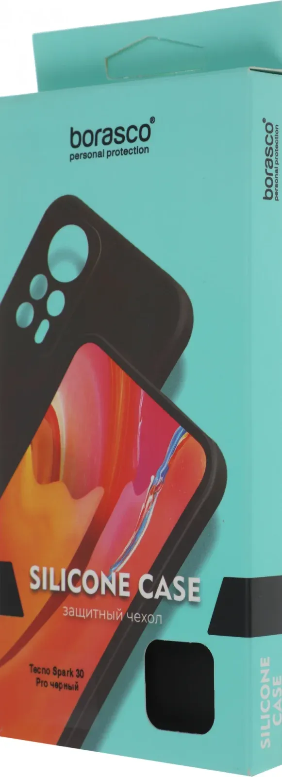 Чехол клип-кейс BoraSCO для Tecno Spark 30 Pro Silicone Case черный 73878 - фото 7