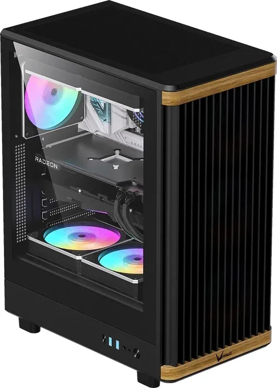 Корпус Formula TimberLine T1 черный без БП ATX 4x120mm 2xUSB3.0 audio bott PSU - фото 4