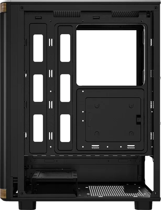 Корпус Formula TimberLine T1 черный без БП ATX 4x120mm 2xUSB3.0 audio bott PSU - фото 5