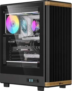 Корпус Formula TimberLine T1 черный без БП ATX 4x120mm 2xUSB3.0 audio bott PSU - фото 6