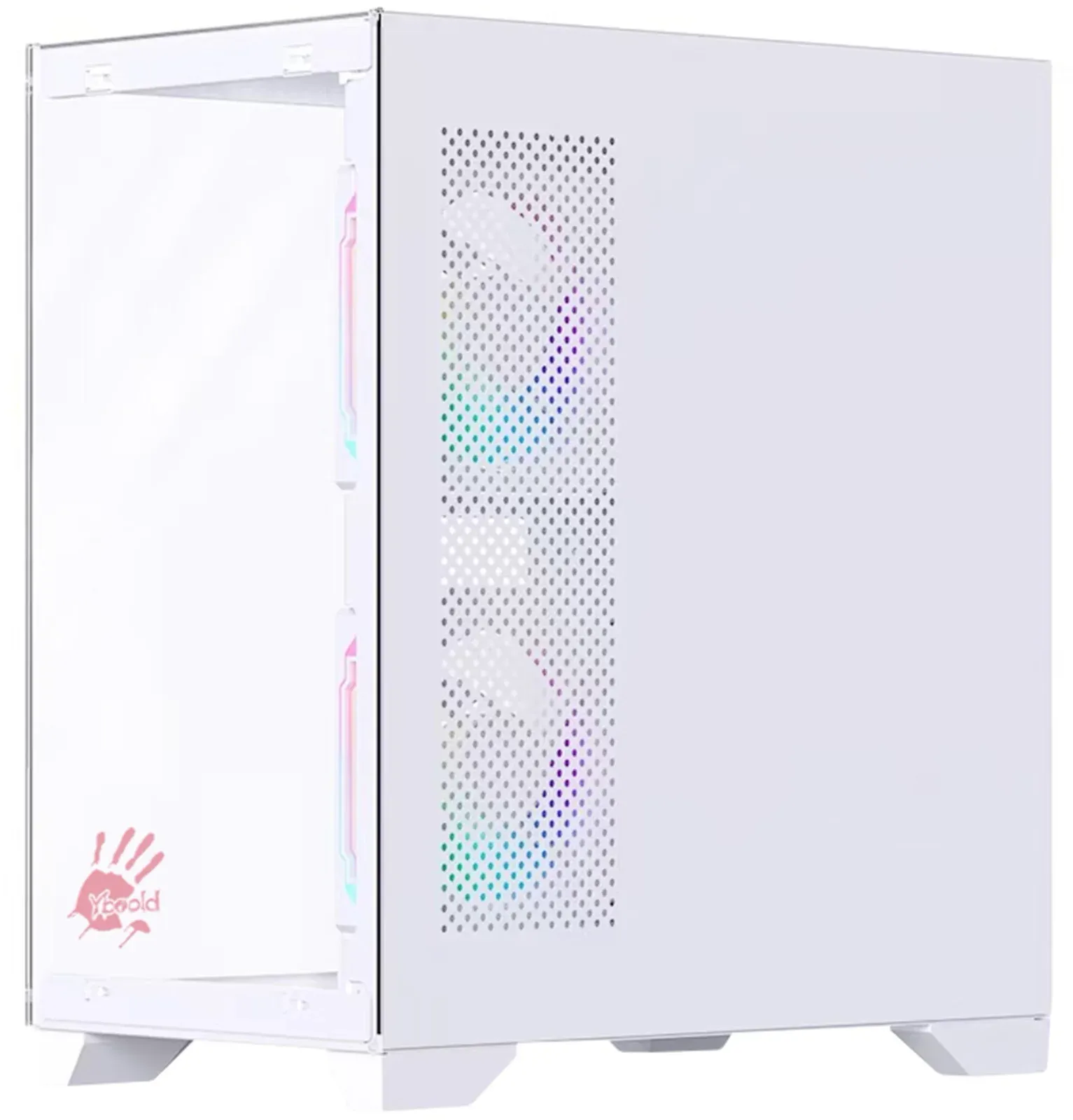 Корпус Bloody BD-CC103F белый без БП mATX 7x120mm 1xUSB2.0 1xUSB3.0 audio bott PSU - фото 5