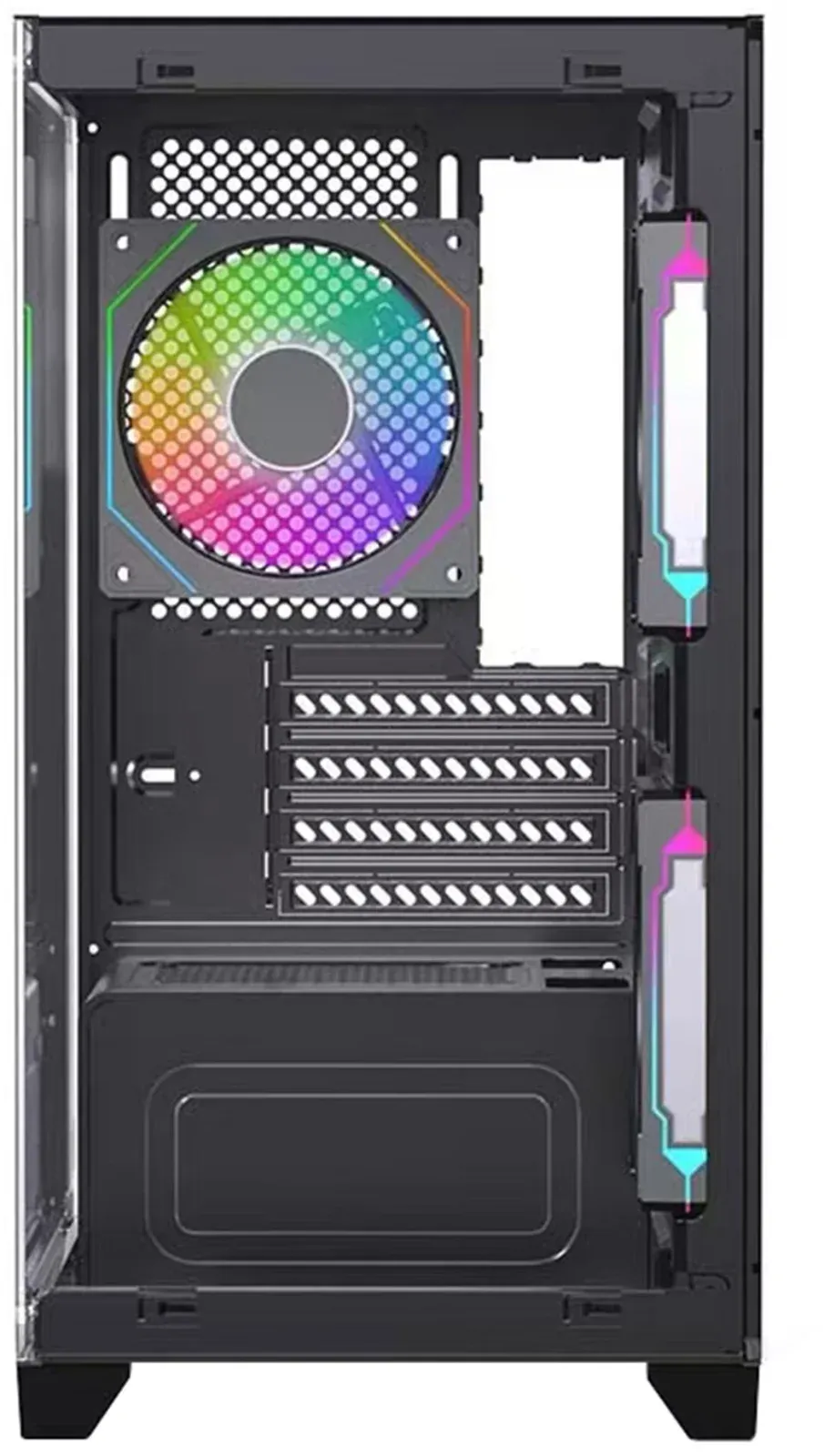Корпус Bloody BD-CC103F черный без БП mATX 7x120mm 1xUSB2.0 1xUSB3.0 audio bott PSU - фото 4