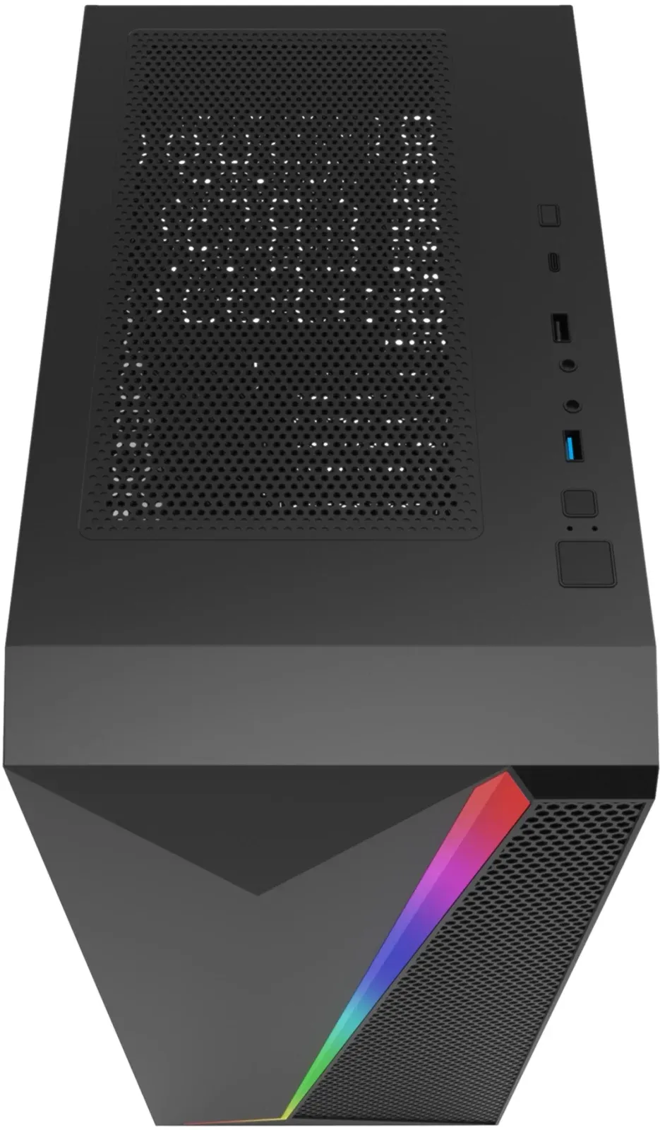 Корпус Bloody BD-CC106 черный без БП ATX 8x120mm 1xUSB2.0 1xUSB3.0 audio bott PSU - фото 4