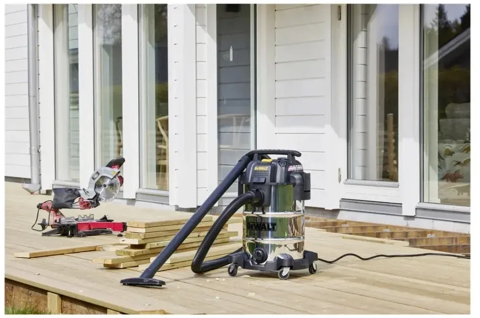 Строительный пылесос DeWalt DXV30SAPTA-QT 750Вт уборка: сухая/сбор воды/выдув серебристый - фото 6