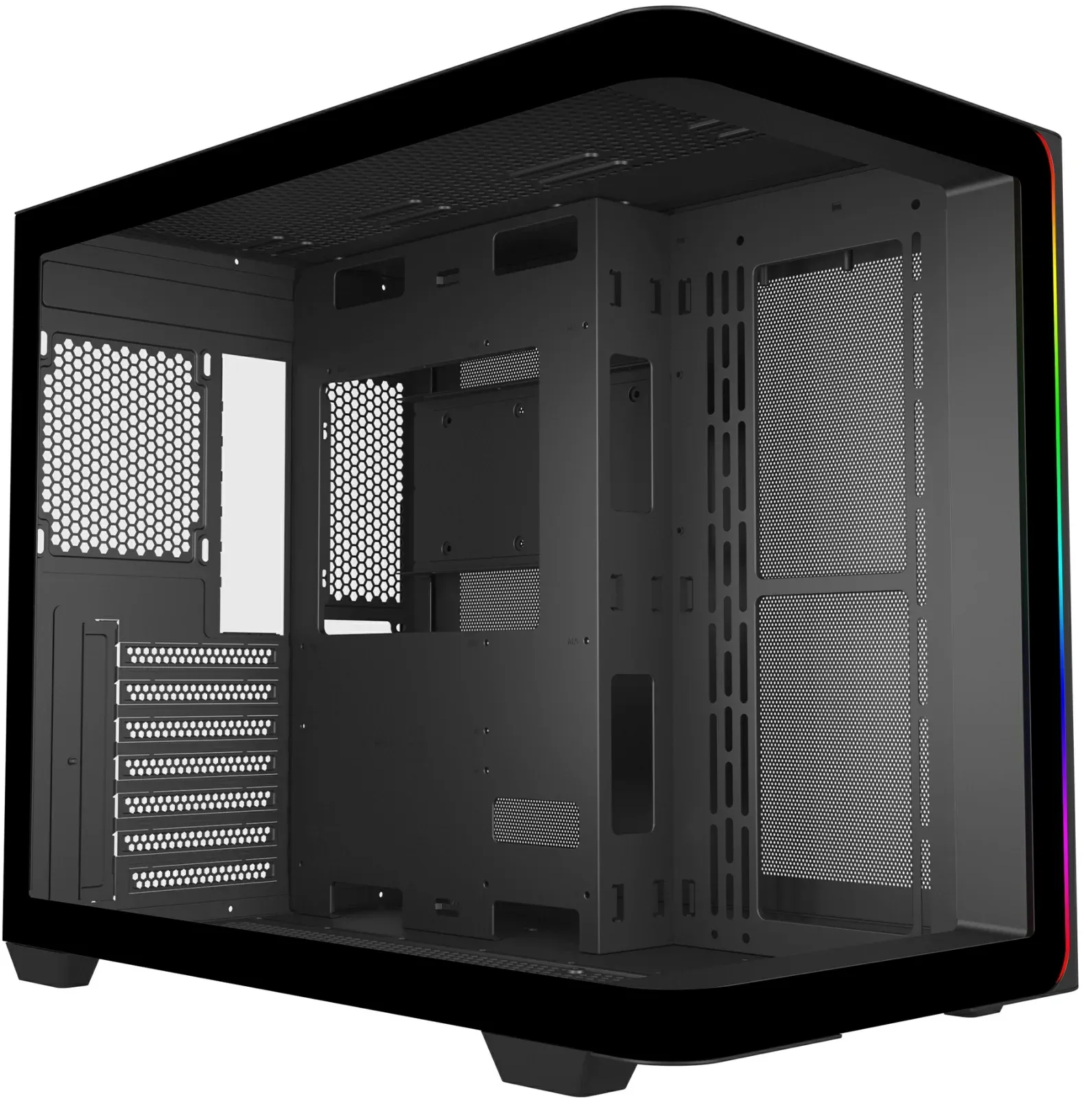 Корпус Bloody BD-CC113 черный без БП ATX 10x120mm 2xUSB3.0 audio bott PSU - фото 4