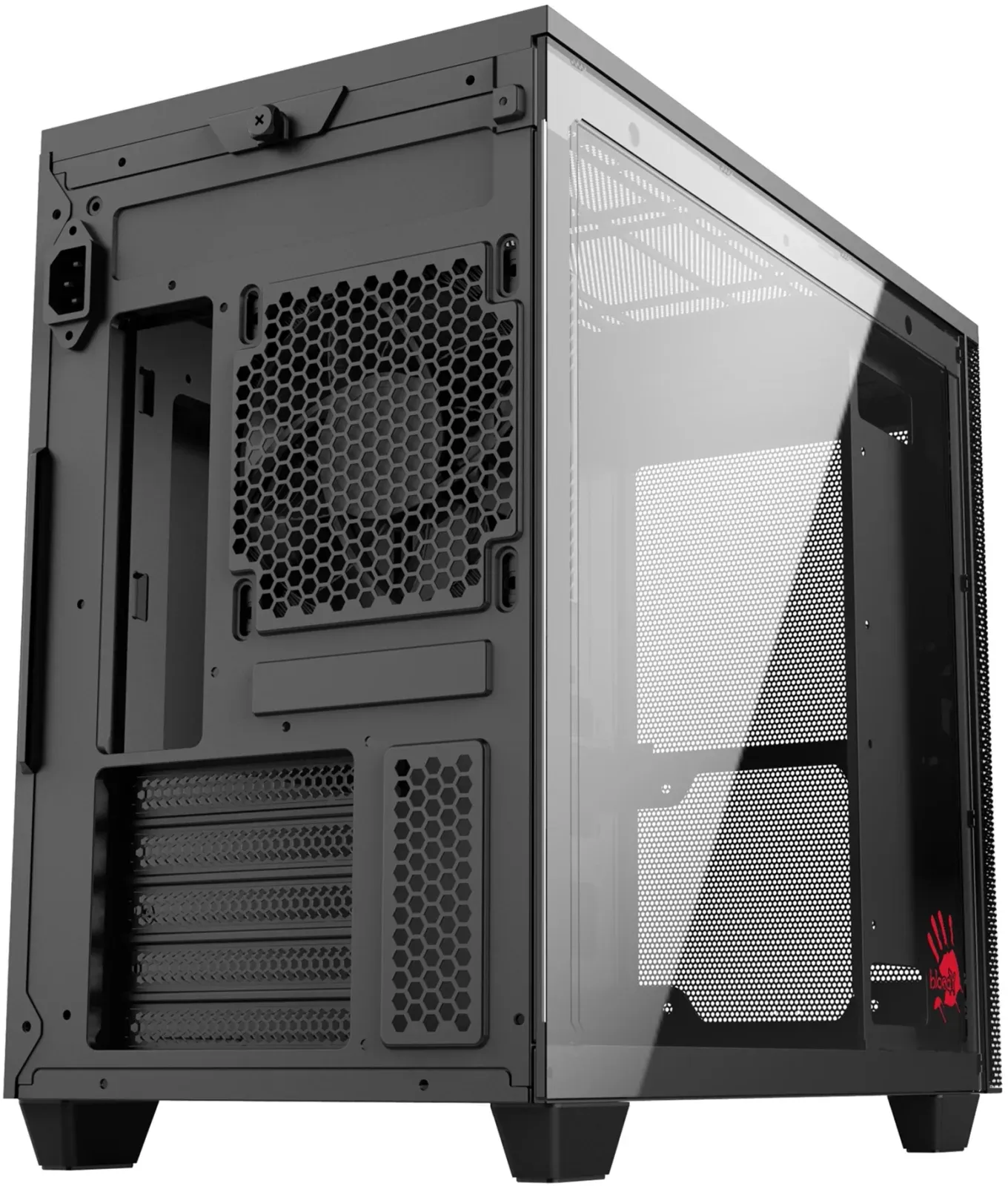 Корпус Bloody BD-CC117F черный без БП mATX 5x120mm 1xUSB2.0 1xUSB3.0 audio bott PSU - фото 4
