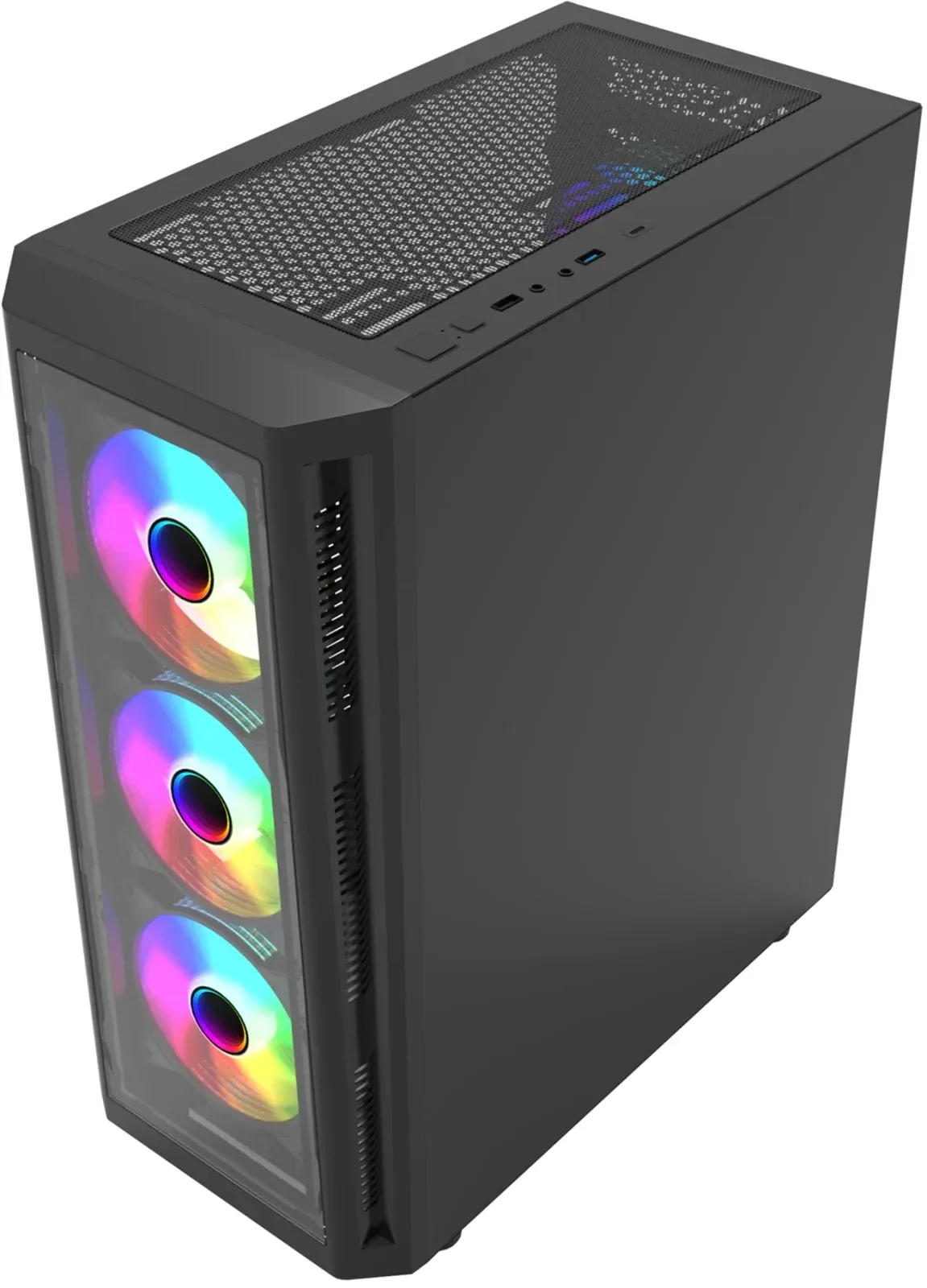 Корпус Bloody BD-CC120F черный без БП ATX 8x120mm 1xUSB2.0 1xUSB3.0 audio bott PSU - фото 4