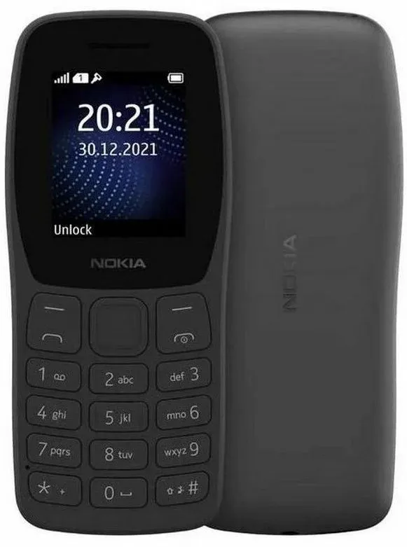 Мобильный телефон Nokia TA-1416 105 DS темно-серый моноблок 2Sim 1.77 120x160 Series 30+ GSM900/1800 Protect FM - фото 1