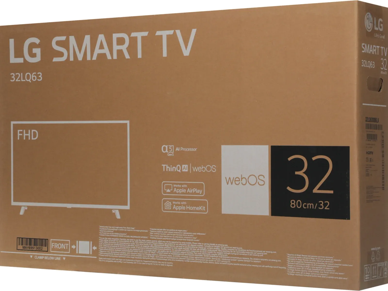 Телевизор LED LG 32 32LQ63006LA.ARUG черный FULL HD 60Hz DVB-T DVB-T2 DVB-C DVB-S DVB-S2 USB WiFi Smart TV - фото 7