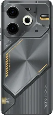 Смартфон Tecno Pova 6 256Gb 12Gb серый моноблок 3G 4G 2Sim 6.8 1080x2460 Android 14 108Mpix 802.11 a/b/g/n/ac NFC GPS GSM900/1800 Protect FM - фото 8