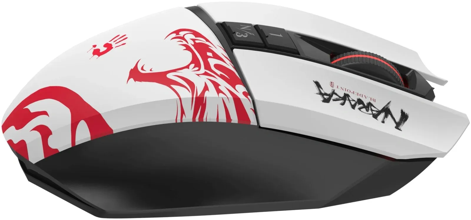 Мышь A4Tech Bloody R36 Ultra белый/черный/красный оптическая 12000dpi беспров. USB 7but R36 ULTRA NARAKA USB - фото 5