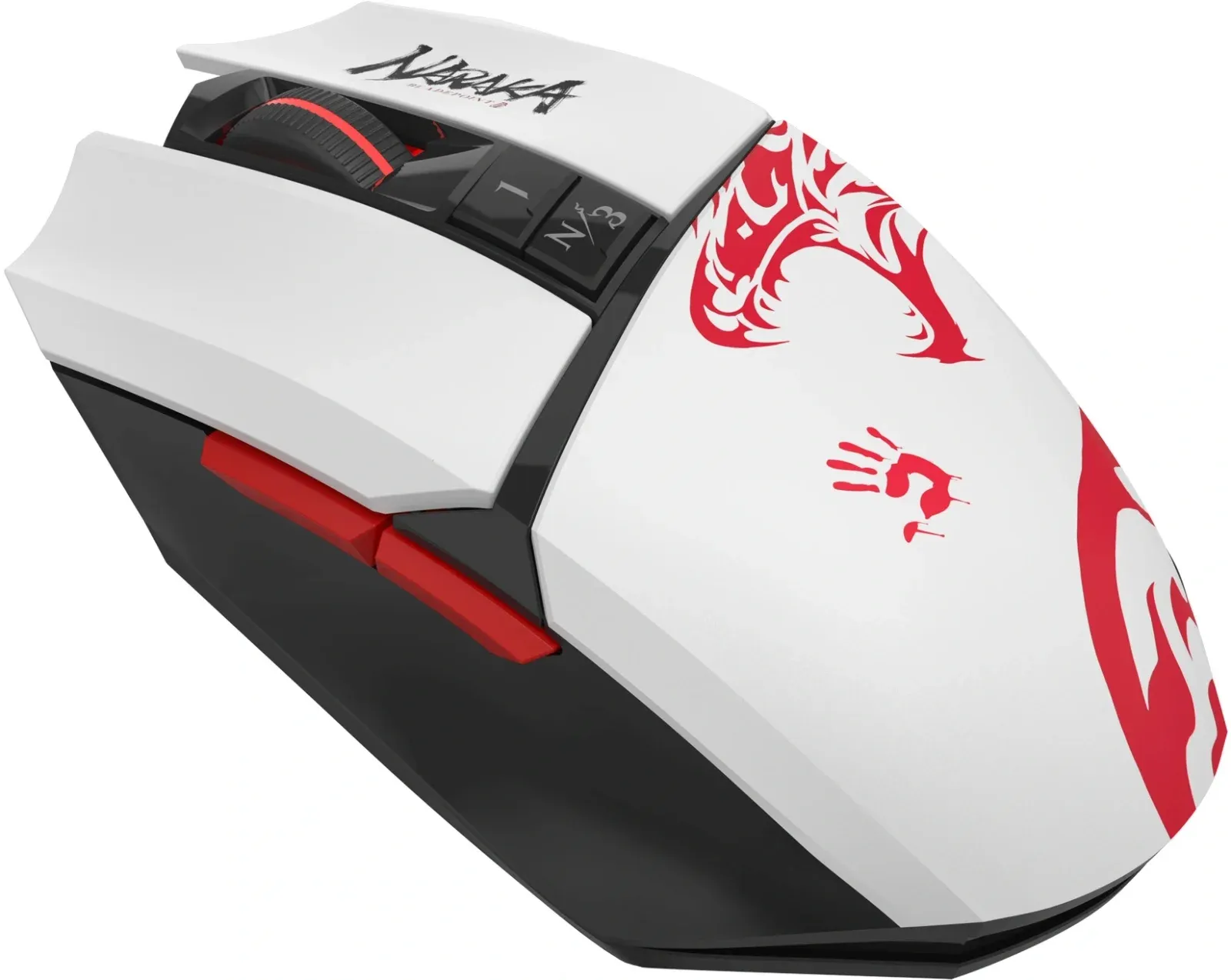 Мышь A4Tech Bloody R36 Ultra белый/черный/красный оптическая 12000dpi беспров. USB 7but R36 ULTRA NARAKA USB - фото 7
