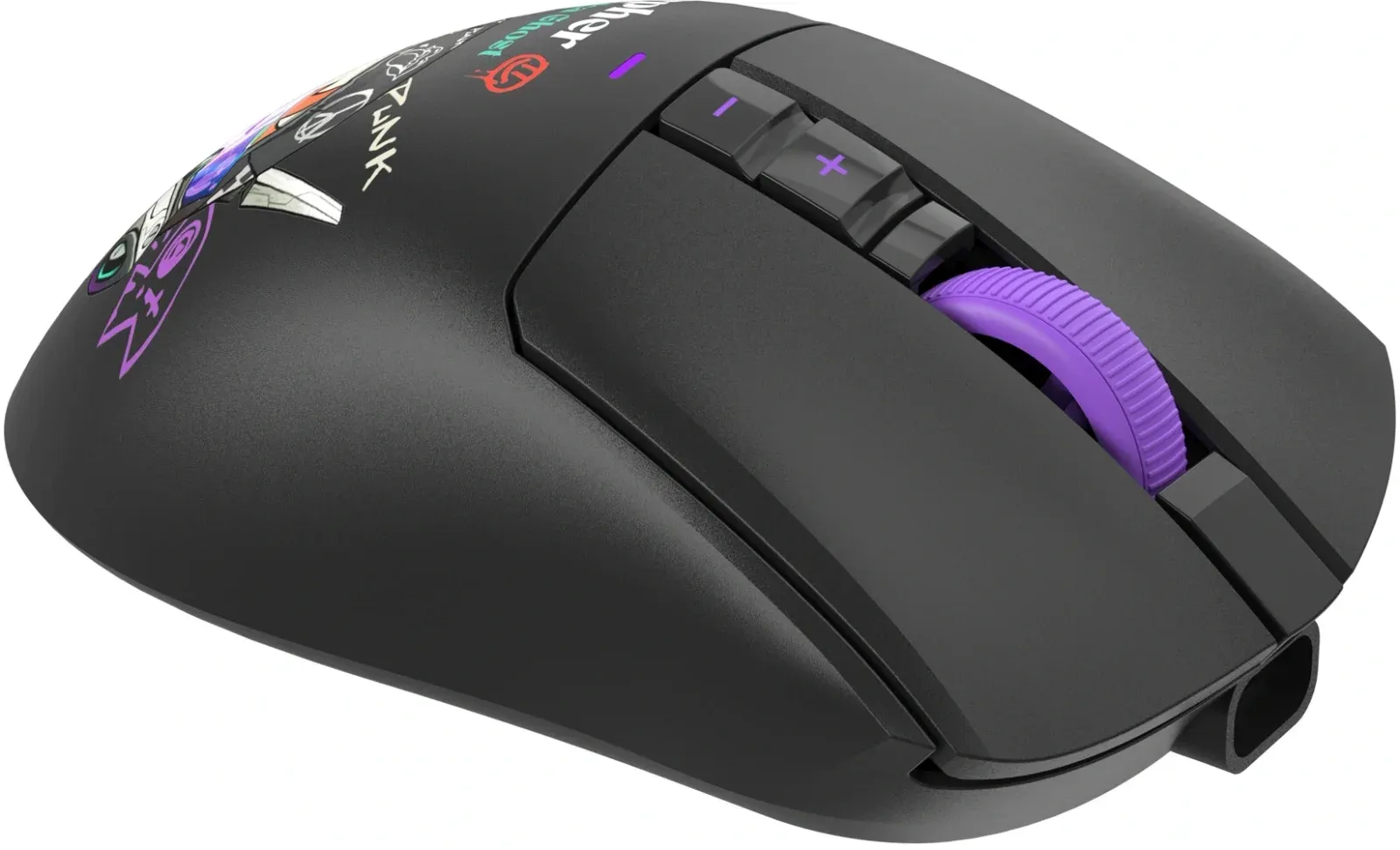 Мышь A4Tech Bloody R73 Ultra Duo черный/рисунок оптическая 20000dpi беспров. USB/USB-C 7but R73 ULTRA DUO CYPHER GHOST - фото 2