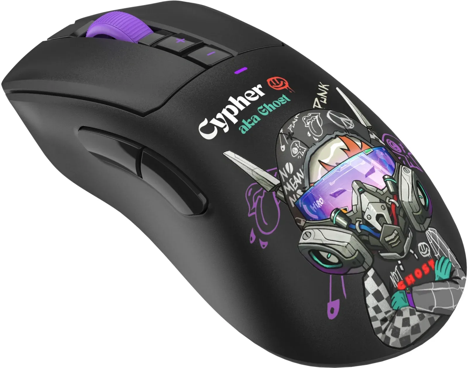 Мышь A4Tech Bloody R73 Ultra Duo черный/рисунок оптическая 20000dpi беспров. USB/USB-C 7but R73 ULTRA DUO CYPHER GHOST - фото 8
