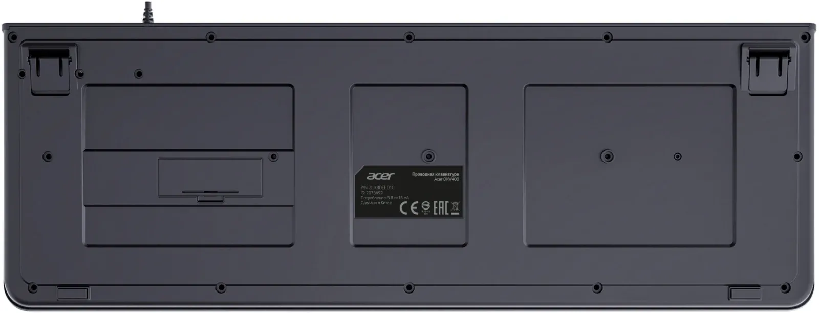 Клавиатура Acer OKW400 черный USB ZL.KBDEE.01C кабель 1.8м - фото 2