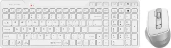 Клавиатура + мышь A4Tech Fstyler FB2800C Air2 White клав:белый/серый мышь:белый/серый USB беспроводная Bluetooth/Радио slim - фото 5