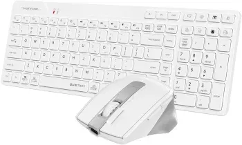 Клавиатура + мышь A4Tech Fstyler FB2800C Air2 White клав:белый/серый мышь:белый/серый USB беспроводная Bluetooth/Радио slim - фото 7