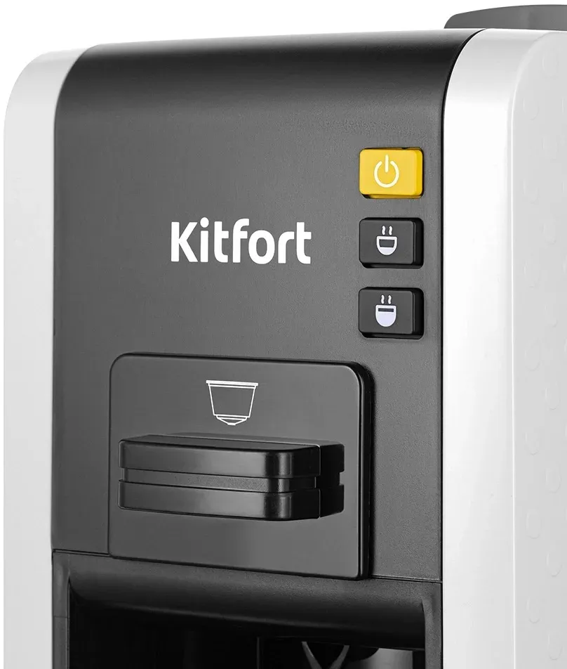 Кофеварка рожковая Kitfort КТ-7467 1100Вт белый/черный - фото 3