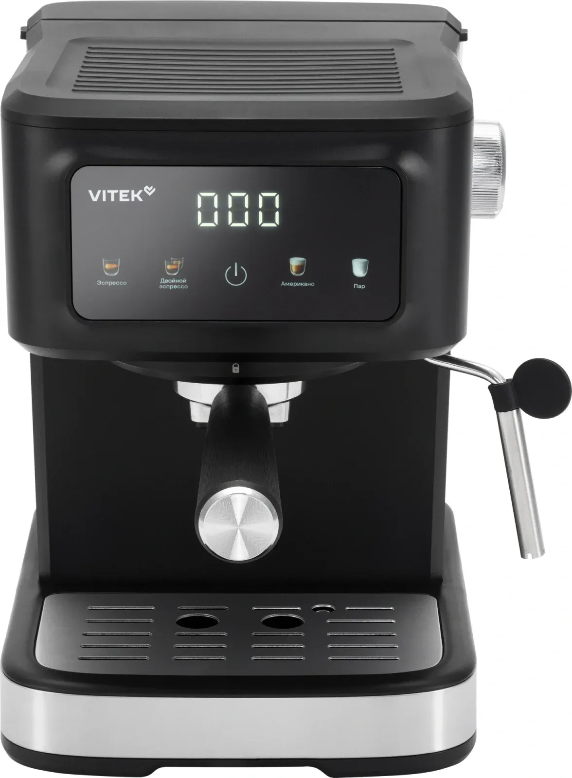 Кофеварка рожковая Vitek VT-CME1500 1100Вт черный - фото 3