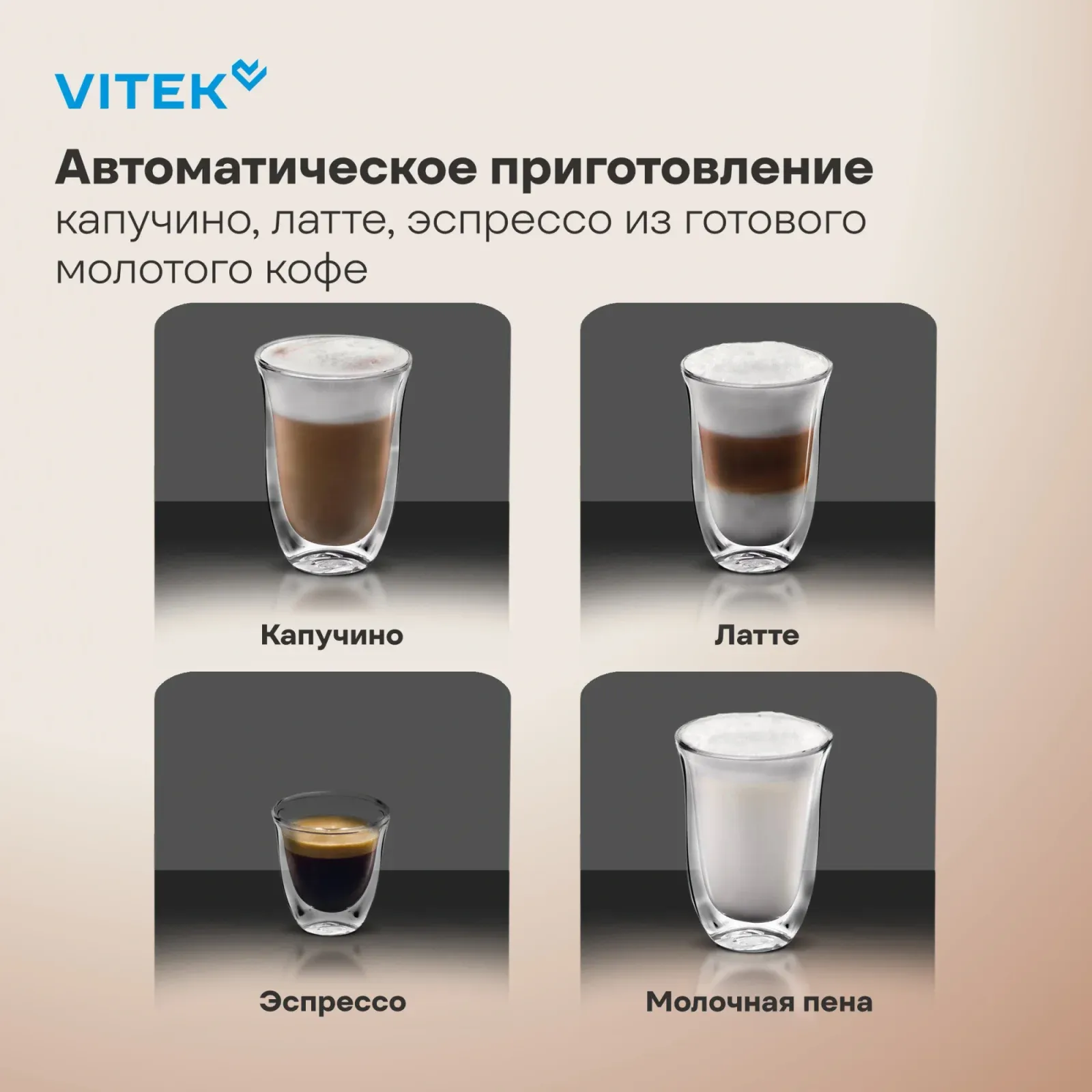 Кофеварка рожковая Vitek VT-CME1501 1350Вт черный - фото 3