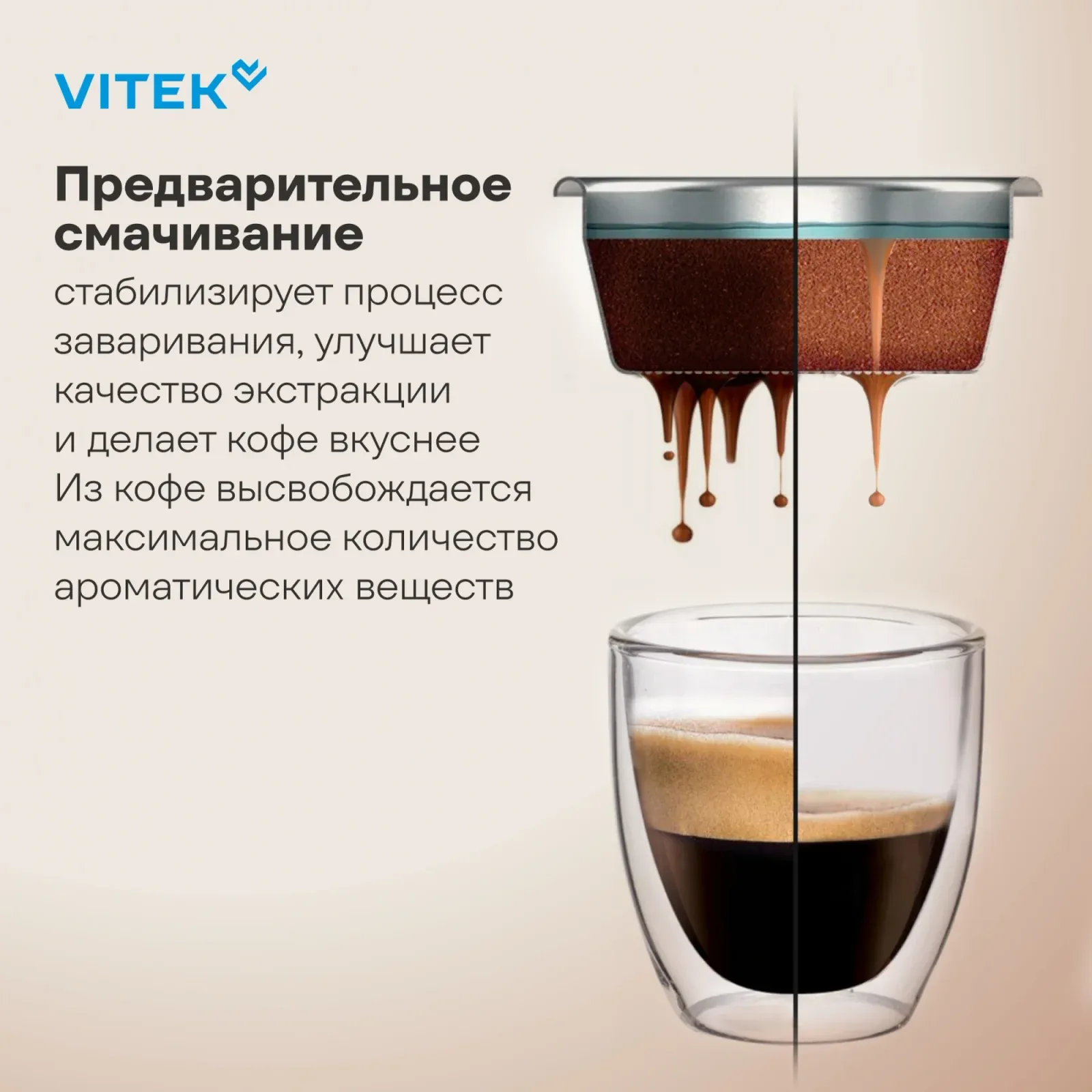 Кофеварка рожковая Vitek VT-CME1501 1350Вт черный - фото 5