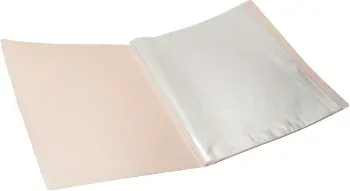 Папка-портфолио с 40 прозр.вклад. Silwerhof SCR-P40CR A4 пластик 0.7мм карм.на лиц.стор. кремовый - фото 6