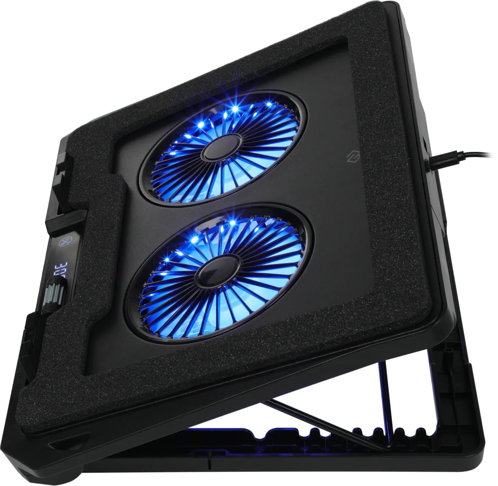 Подставки для ноутбуков DIGMA D-NCP170-2x110RGB черный - фото 3