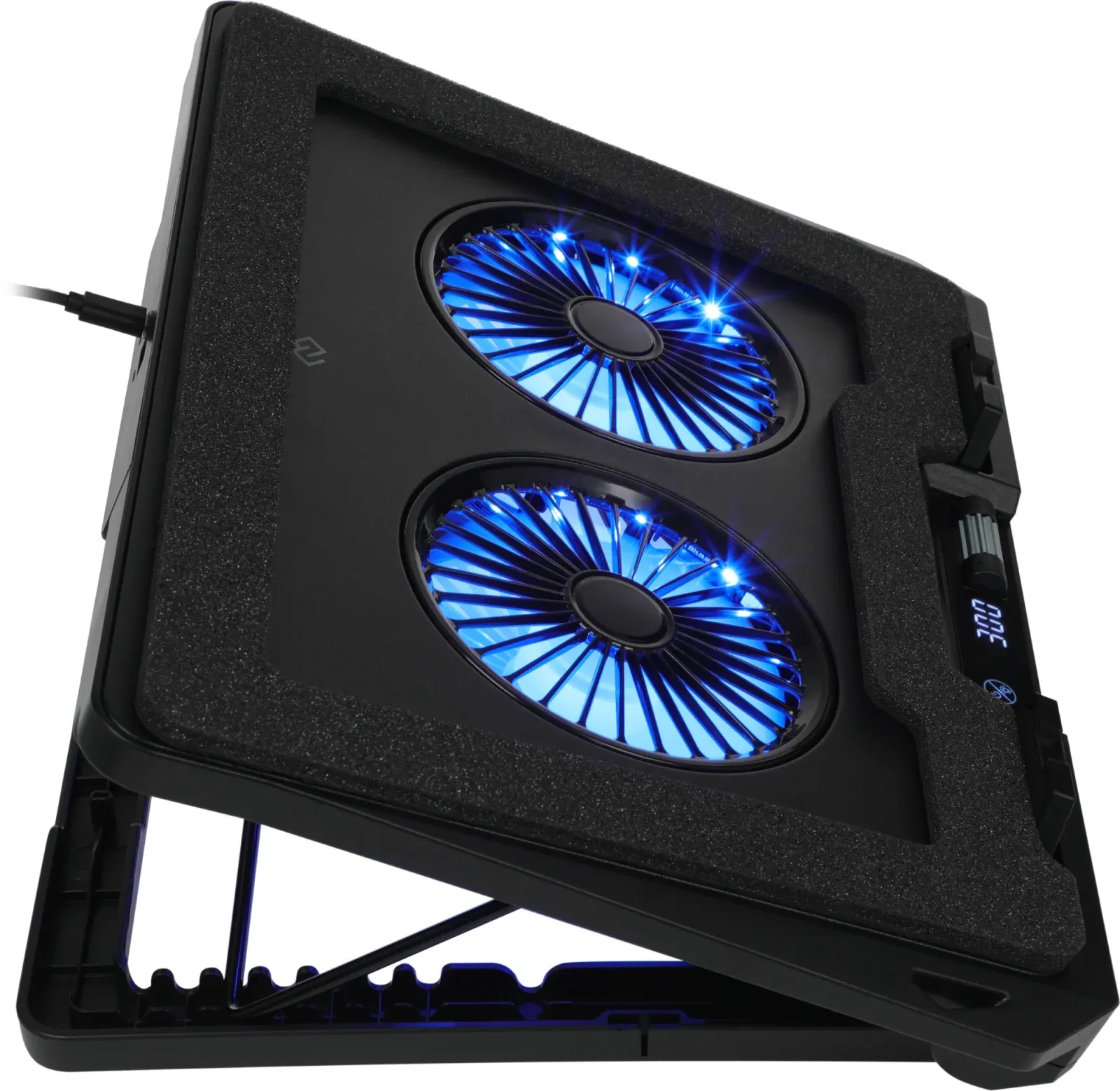 Подставки для ноутбуков DIGMA D-NCP170-2x110RGB черный - фото 4