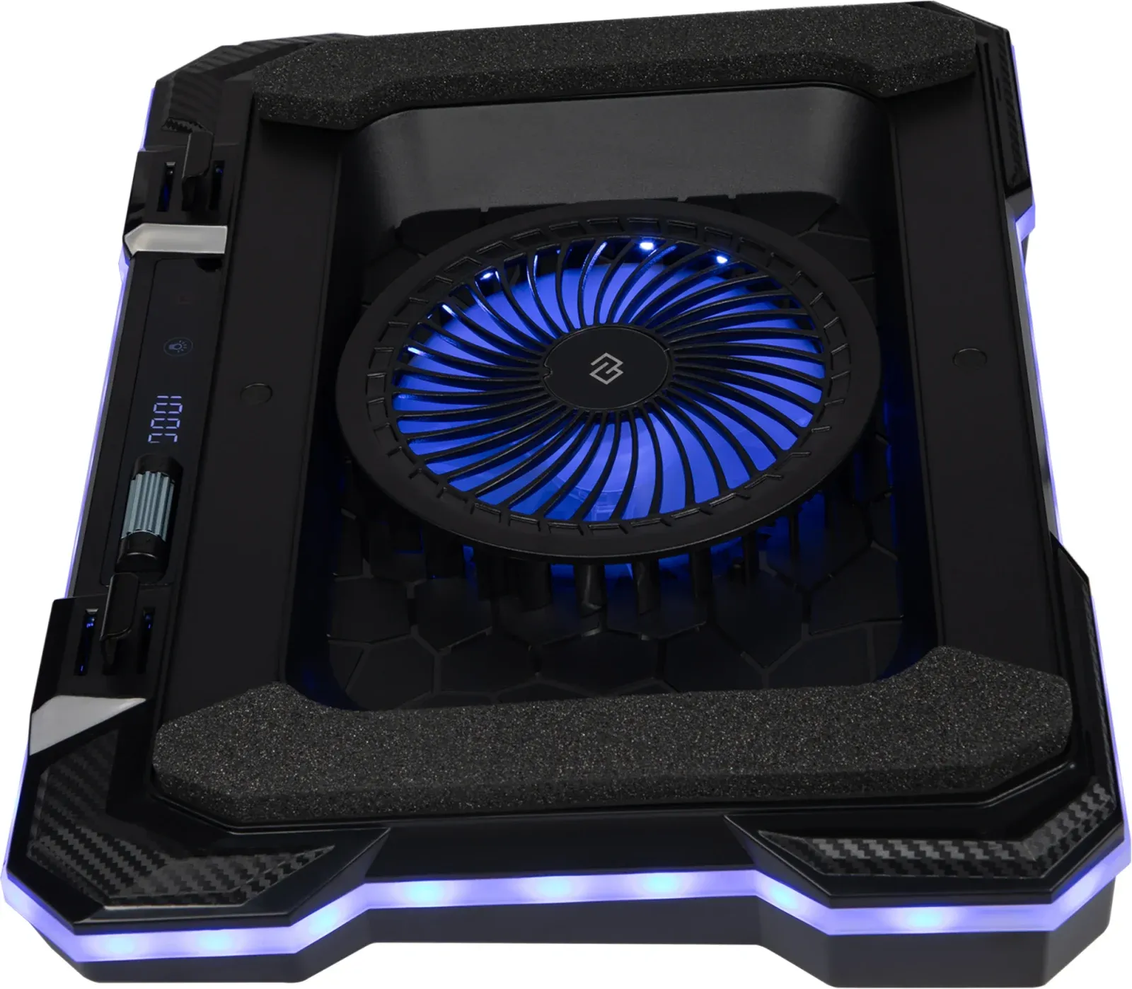 Подставки для ноутбуков DIGMA D-NCP190-1x100RGB черный - фото 2