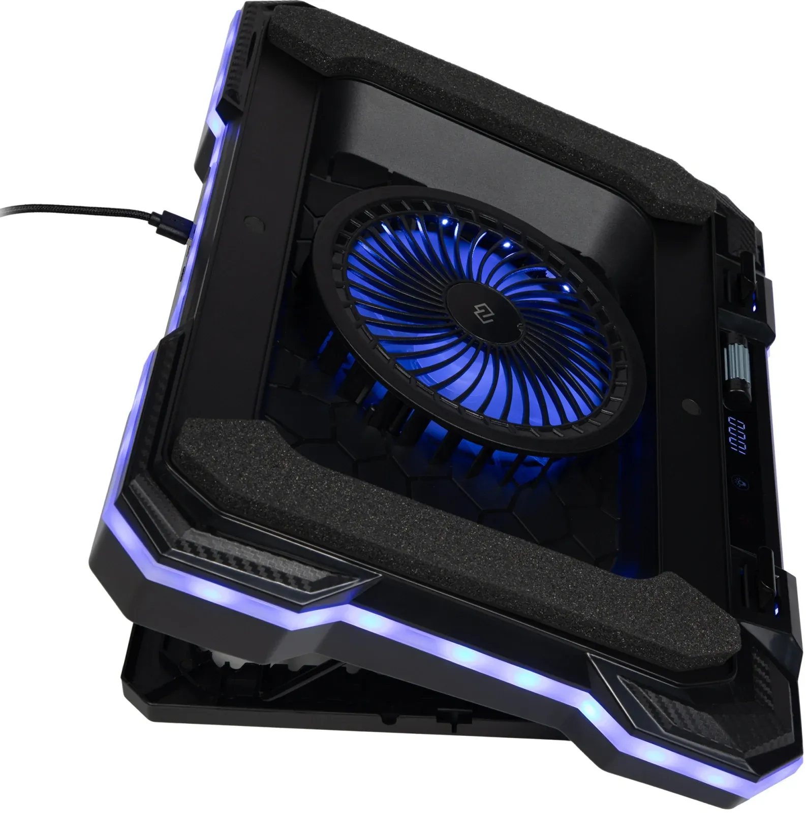 Подставки для ноутбуков DIGMA D-NCP190-1x100RGB черный - фото 4