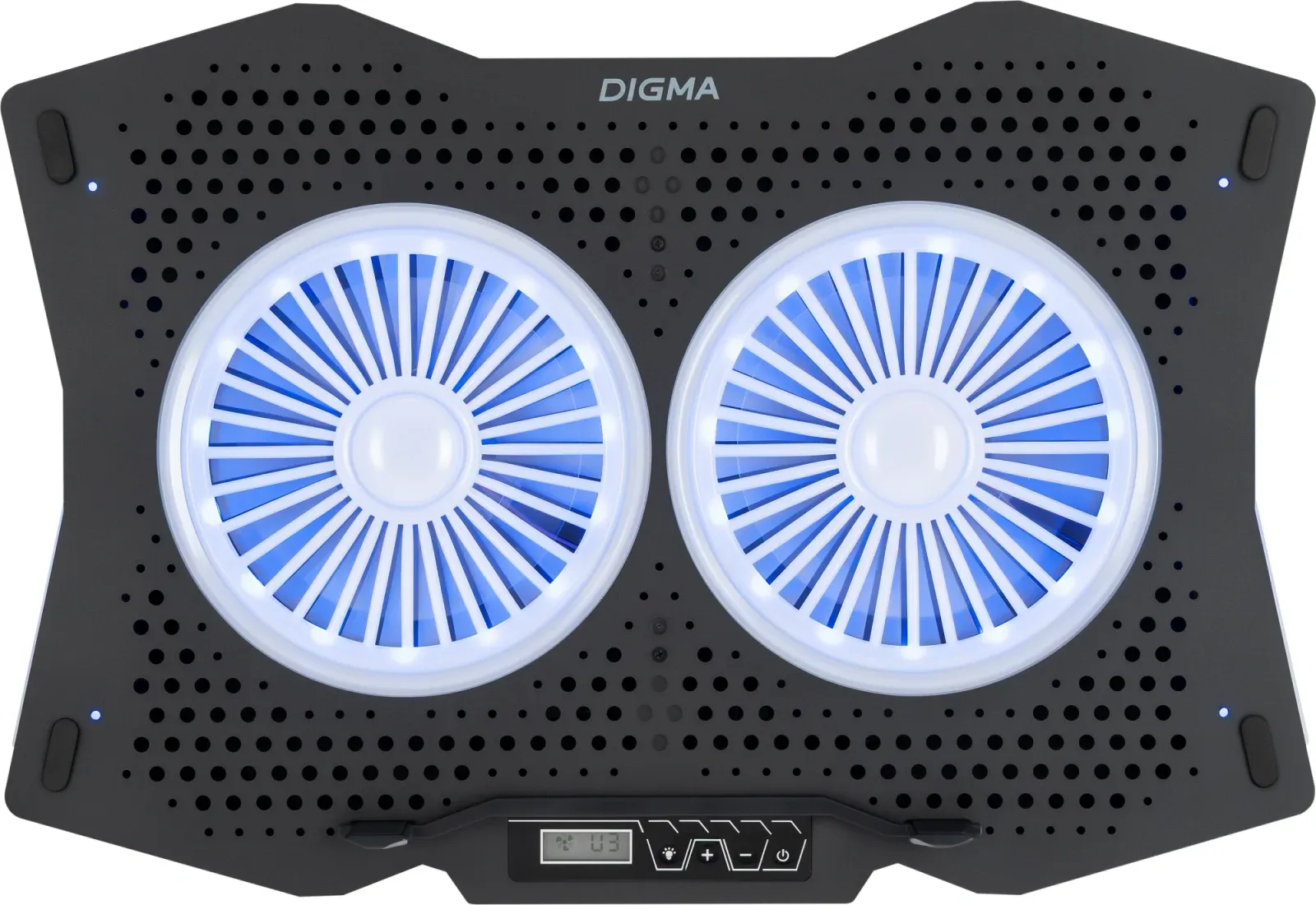 Подставки для ноутбуков DIGMA D-NCP180-2x110RGB черный - фото 1