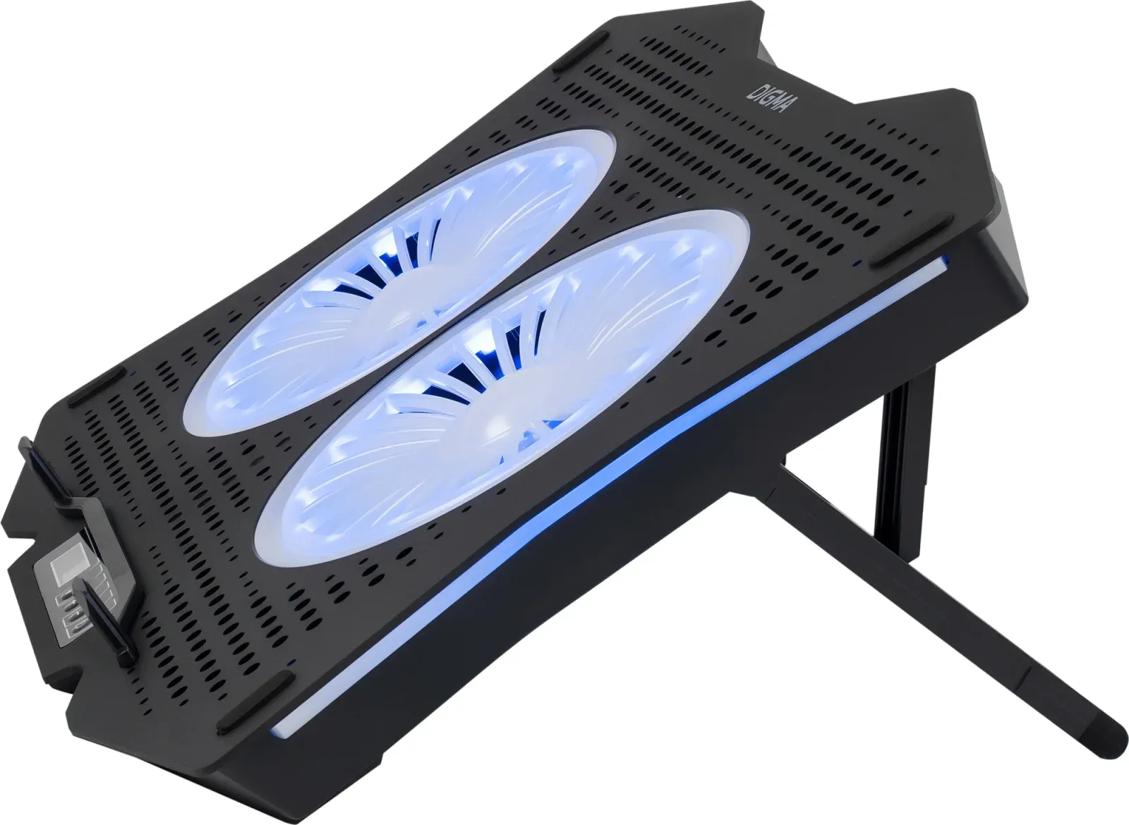 Подставки для ноутбуков DIGMA D-NCP180-2x110RGB черный - фото 2