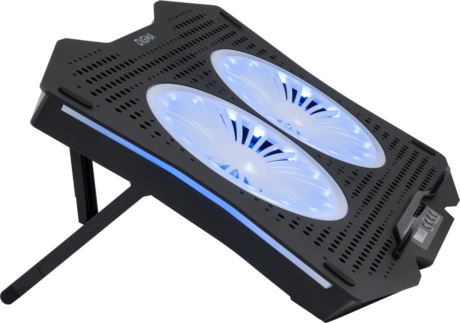 Подставки для ноутбуков DIGMA D-NCP180-2x110RGB черный - фото 3