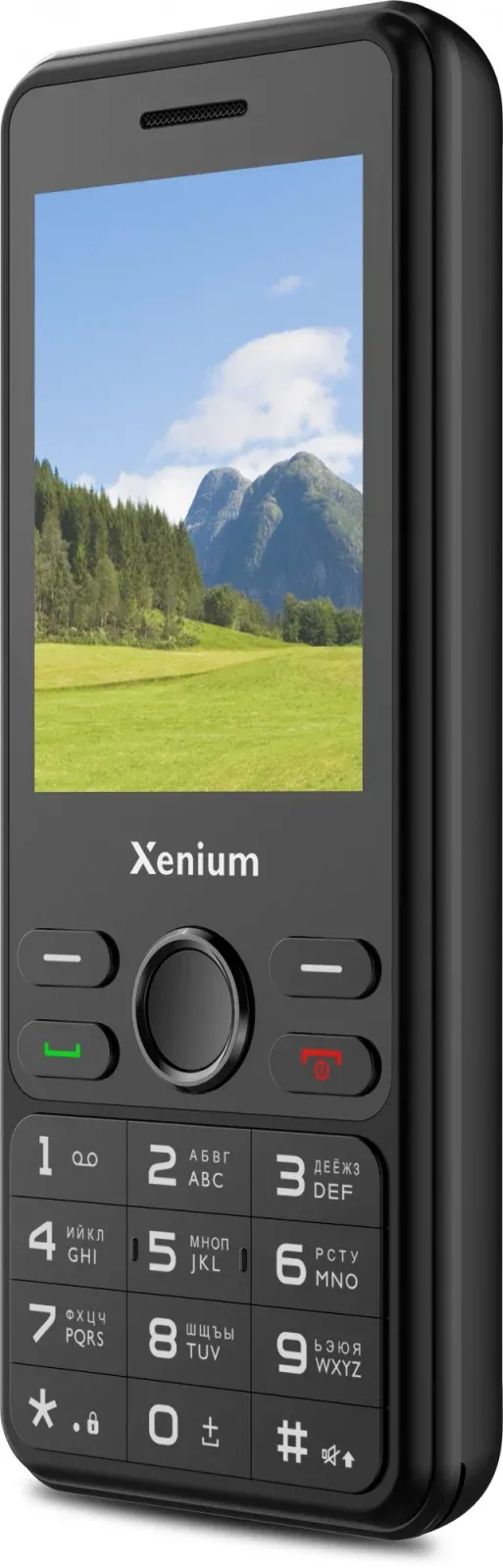 Мобильный телефон Xenium X280 черный моноблок 2Sim 2.8 240x320 Nucleus 0.3Mpix GSM900/1800 MP3 FM microSD max32Gb - фото 2