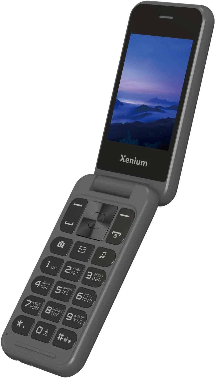 Мобильный телефон Xenium X680 темно-серый раскладной 2Sim 2.8 240x320 Nucleus 0.3Mpix GSM900/1800 MP3 FM microSD max32Gb - фото 7