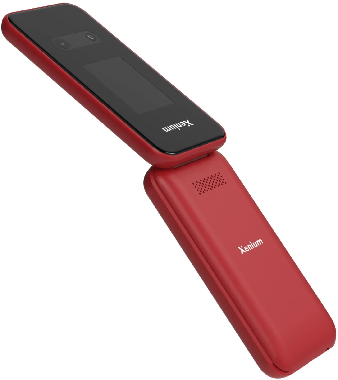 Мобильный телефон Xenium X680 красный раскладной 2Sim 2.8 240x320 Nucleus 0.3Mpix GSM900/1800 MP3 FM microSD max32Gb - фото 3