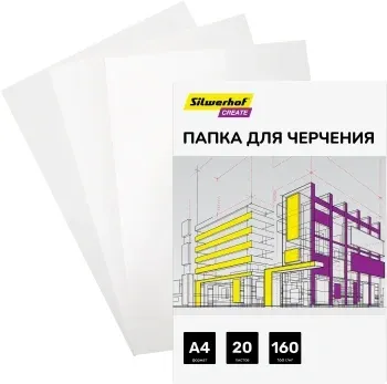 Папка для черчения Silwerhof Create A4 20л. бум.160г/м2 - фото 7