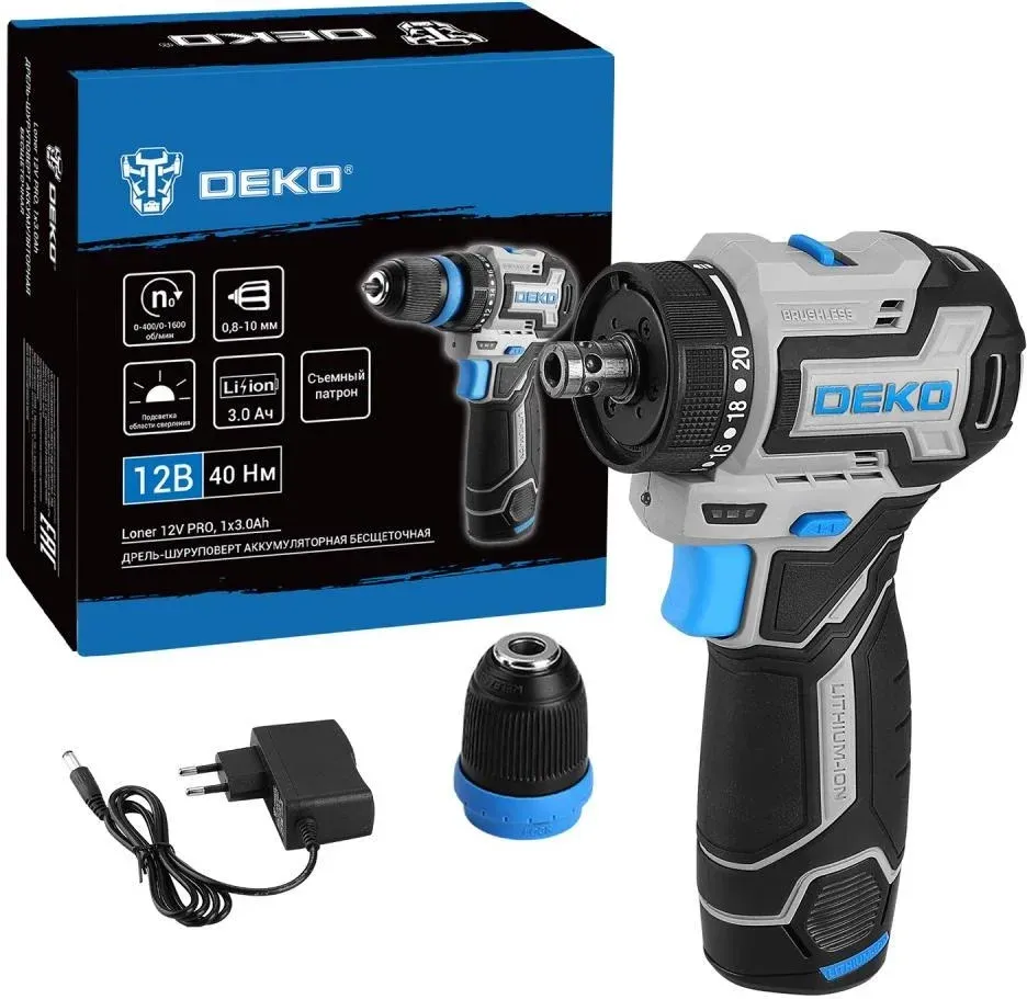 Шуруповерты DEKO LONER 12V PRO - фото 1