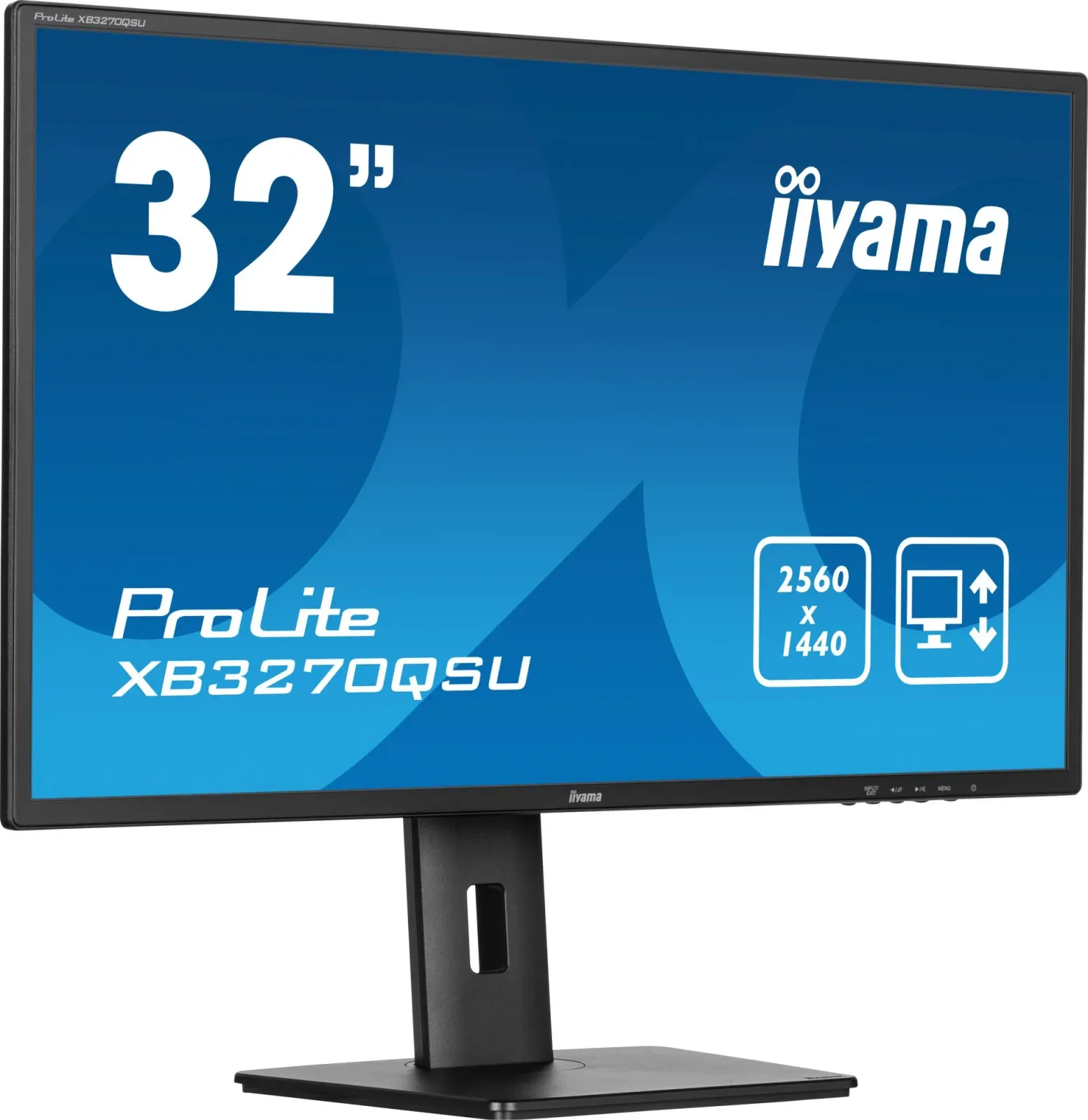 Монитор Iiyama 31.5 ProLite XB3270QSU-B1 черный IPS 16:9 HDMI M/M матовая HAS Piv 250cd 178гр/178гр 2560x1440 100Hz DP 2K USB 8.6кг - фото 3
