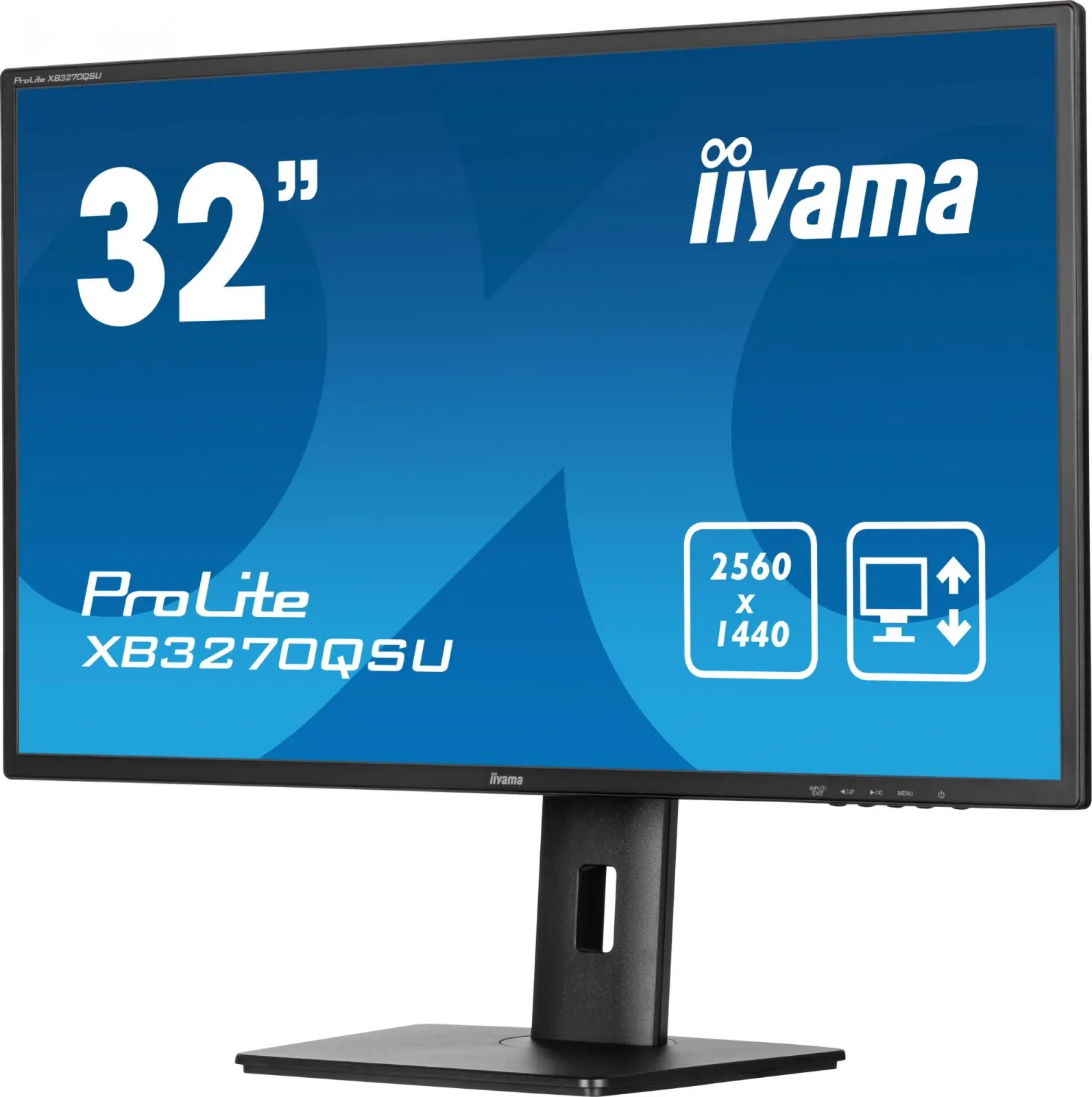 Монитор Iiyama 31.5 ProLite XB3270QSU-B1 черный IPS 16:9 HDMI M/M матовая HAS Piv 250cd 178гр/178гр 2560x1440 100Hz DP 2K USB 8.6кг - фото 5